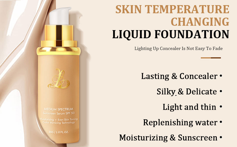 Final 3 Hours: 80% OFF🔥 4 In 1 Color Changing Foundation With Brush FREE !