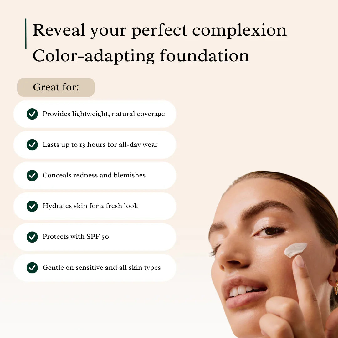 Final 3 Hours: 80% OFF🔥 4 In 1 Color Changing Foundation With Brush FREE !